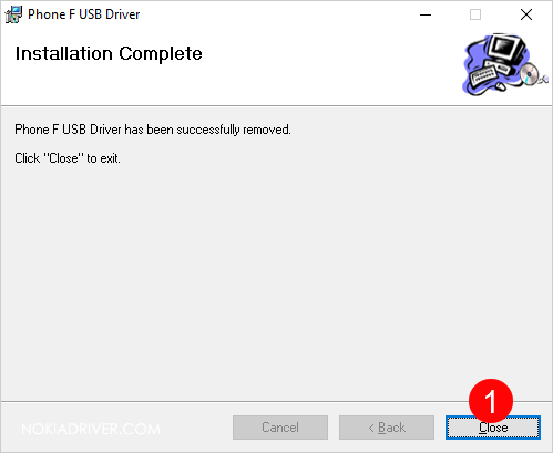 Nokia Phone F USB Driver Removed